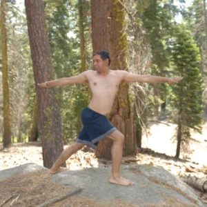 Virabhadrasana- warrior pose- yoga with ramadawar