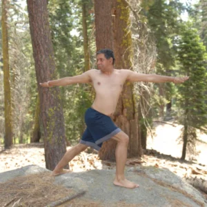 Virabhadrasana- warrior pose- yoga with ramadawar