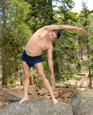 side bending pose -yoga with ramadawar